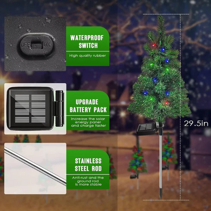 Solar Outdoor Christmas Tree